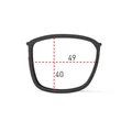 Imagine 1/2 - RX DIRECT CLIP INKAS FULL RIM BLACK (49/40 MM)