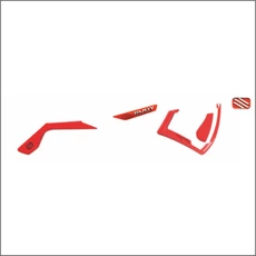 CUSTOM KIT DEFENDER RED FLUO/WHITE