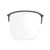 RX DIRECT CLIP INKAS XL  HALF RIM LIGHT GUN/SHAPE A (52/45 MM)